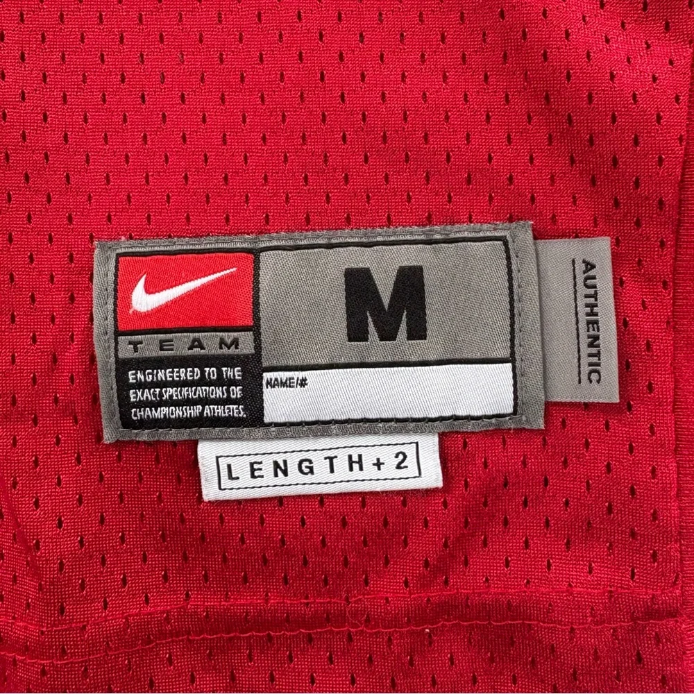 Nike Ohio State Buckeyes #10 V-Neck Mesh Jersey Size Medium In Red/White/Black - Picture 3 of 6